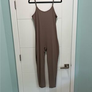 Elegant Taupe Jumpsuit